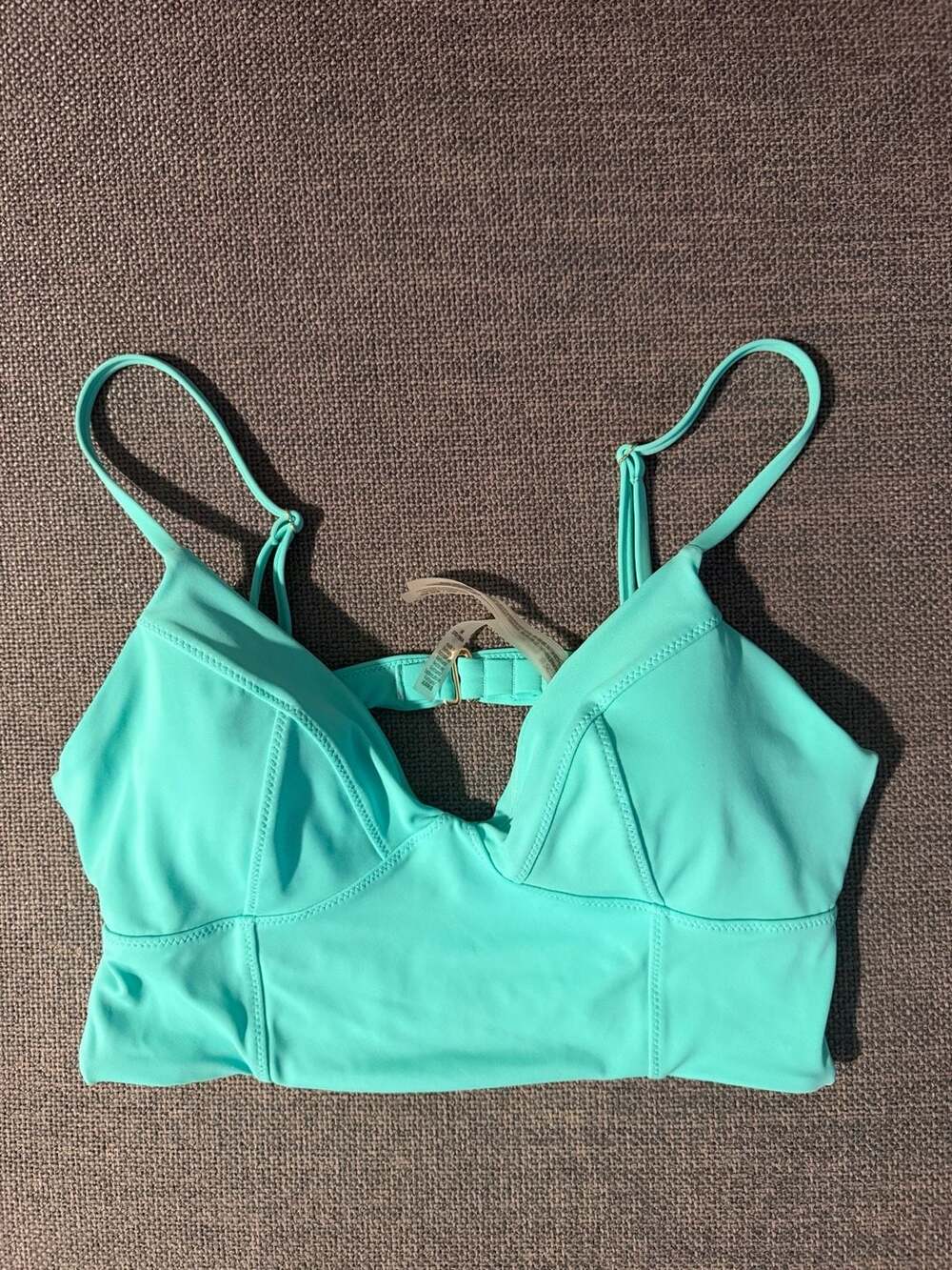 Victoria's Secret Strappy Triangle Bikini Top Size M Mint Green